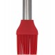 Pincel De Silicone 25,5cm Vermelho Com Cabo Inox Mimo Style